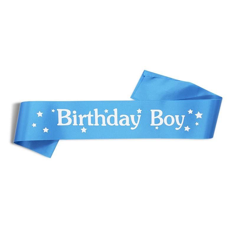 Selibration Birthday Boy Printed Sash (Blue) for Kids, Boys, Husband, Birthday, Anniversery Celebration, Party and Event Supplies (Pack of 1pcs) - Image 5