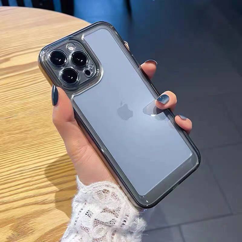 iPhone16 Fine Hole Acrylic Space Shell for Apple 14/15promax Phone Case Transparent Drop-resistant Case - Image 4