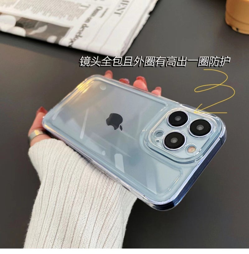 iPhone16 Fine Hole Acrylic Space Shell for Apple 14/15promax Phone Case Transparent Drop-resistant Case - Image 5