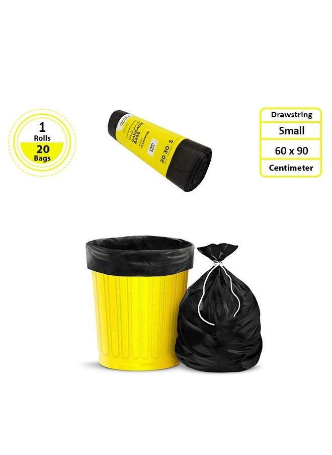cleaning superstore Multi-Purpose Garbage Bag Roll for Garbage Bin/Dust Bin/Waste Basket/30 Gallons/20 Bags/60x90 cm  - Image 3
