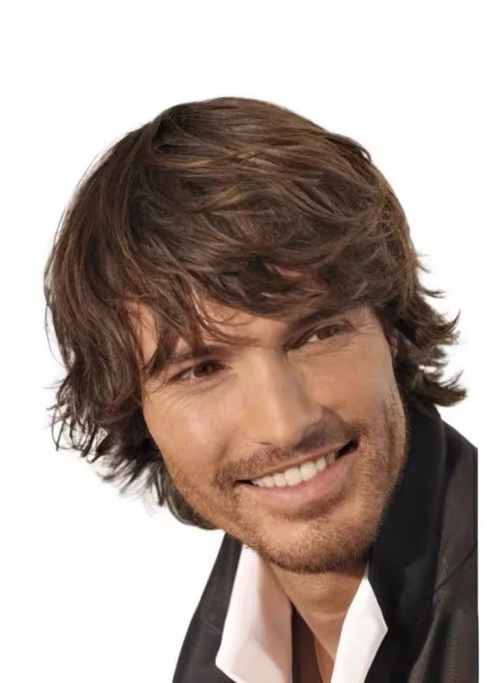Estelle short men wig dark brown - Image 1
