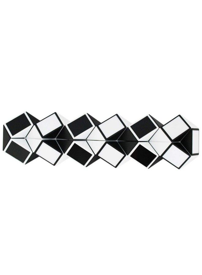 Magic Snake Cube Twist Puzzle 36 Wedges Large Size Twist Fidget Snake Toys Gift Party Favors Game Goodie Bag Fillers For Kids Adults Teens Black  - Image 5