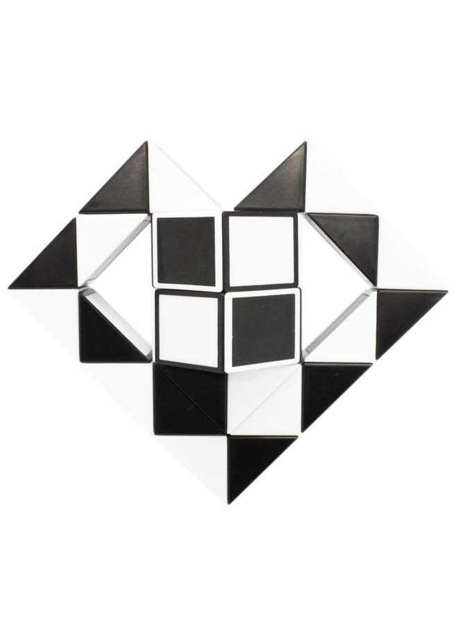 Magic Snake Cube Twist Puzzle 36 Wedges Large Size Twist Fidget Snake Toys Gift Party Favors Game Goodie Bag Fillers For Kids Adults Teens Black  - Image 4