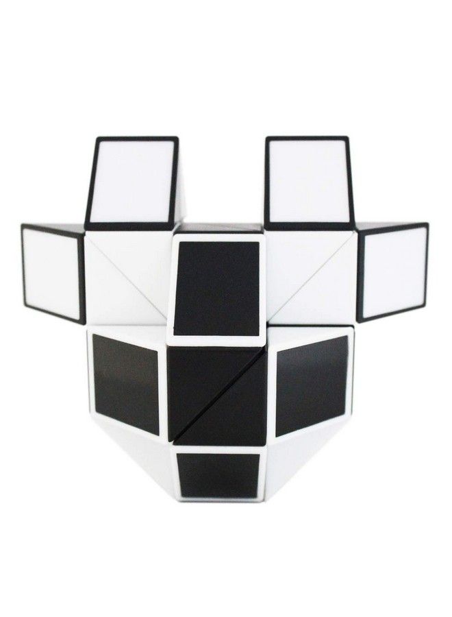 Magic Snake Cube Twist Puzzle 36 Wedges Large Size Twist Fidget Snake Toys Gift Party Favors Game Goodie Bag Fillers For Kids Adults Teens Black  - Image 3