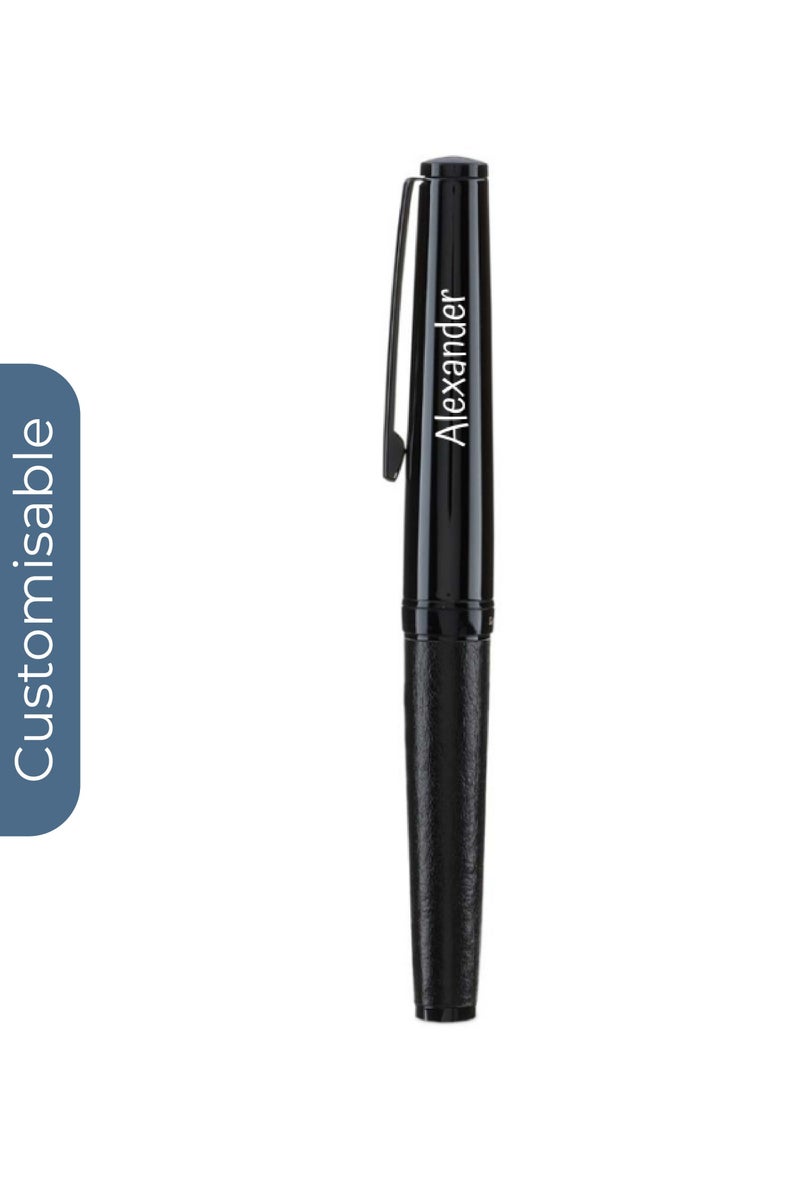 SANTHOME Personalised Santhome® Essen - Elegance Metal Roller Pen - Black - Image 1