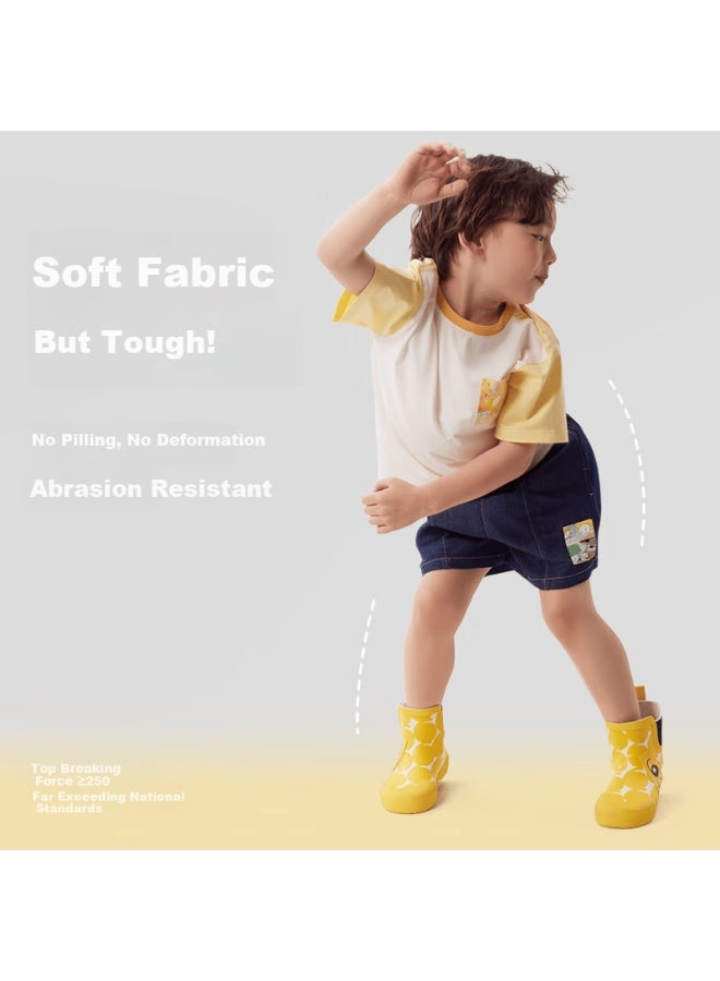 Q21 & Adu Bai Ze Children's Tencel Denim Shorts, Boys And Girls Baby Summer Thin Five-point Pants For Outdoor Wear - Image 3
