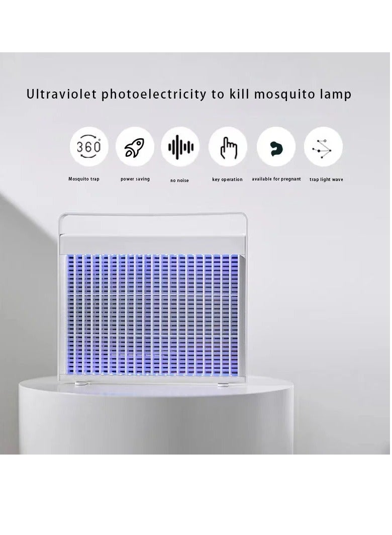 AROAQ Wireless Mosquito Killer Lamp, Ultra Thin Electric Shock Mosquito Killer, Lightweight And Portable Insect Killer Light, Wall Mount Bug Trap Killer For Outdoor And Indoor, (Blue No Battery)  - Image 4