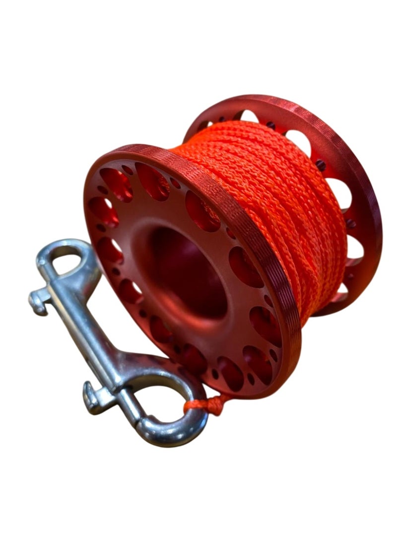 Aluminium Diving Reel Red (Braided Line) - Image 1