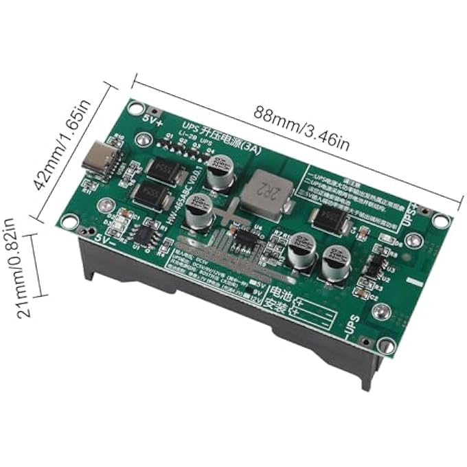 2PCS 15W 3A 9V 18650 LITHIUM BATTERY FAST CHARGER MODULE TYPE-C DC-DC STEP UP BOOSTER UPS UNINTERRUPTIBLE POWER SUPPLY/CONVERTER - Image 3