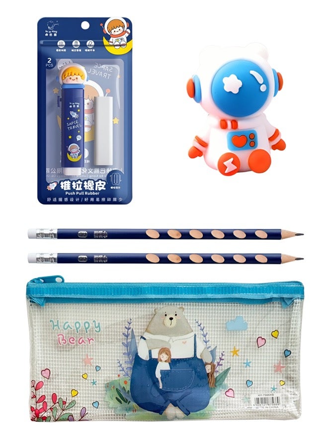 5-Piece Stationery Set  Blue - Image 1