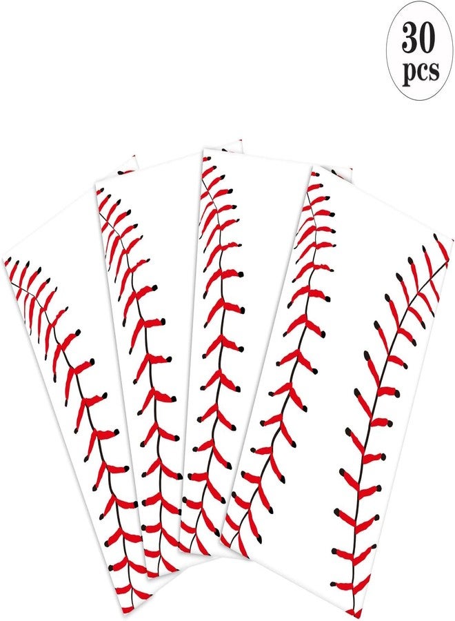 BCHOCKS 30 PCS Party Favor Candy Bags for Baseball Birthday Party Supplies, Party Gift Goody Treat Candy Bags for Baseball Party Favors Decor Birthday Party Decor for Baseball Party Girls Kids Birthday Decoration - Image 3