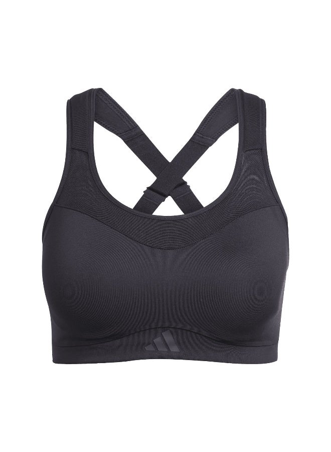 Adidas Tlrdim Hs Bra Black Training Bra For Women XS A-B - Image 1