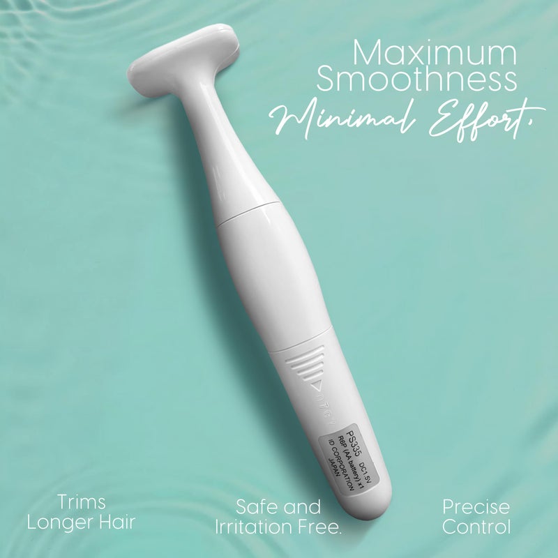 CLEANCUT مكينة حلاقة شخصية على شكل T للرجال والنساء، ماكينة تشذيب الشعر في المناطق الحساسة، لاسلكية، مصممة للعناية بالجسم بالكامل - مصنوعة في اليابان - Image 2