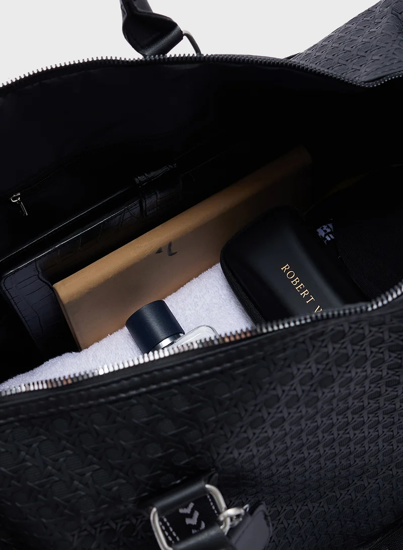 Robert Wood Textured Weekender Duffle Bag