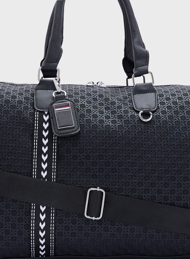 Robert Wood Textured Weekender Duffle Bag