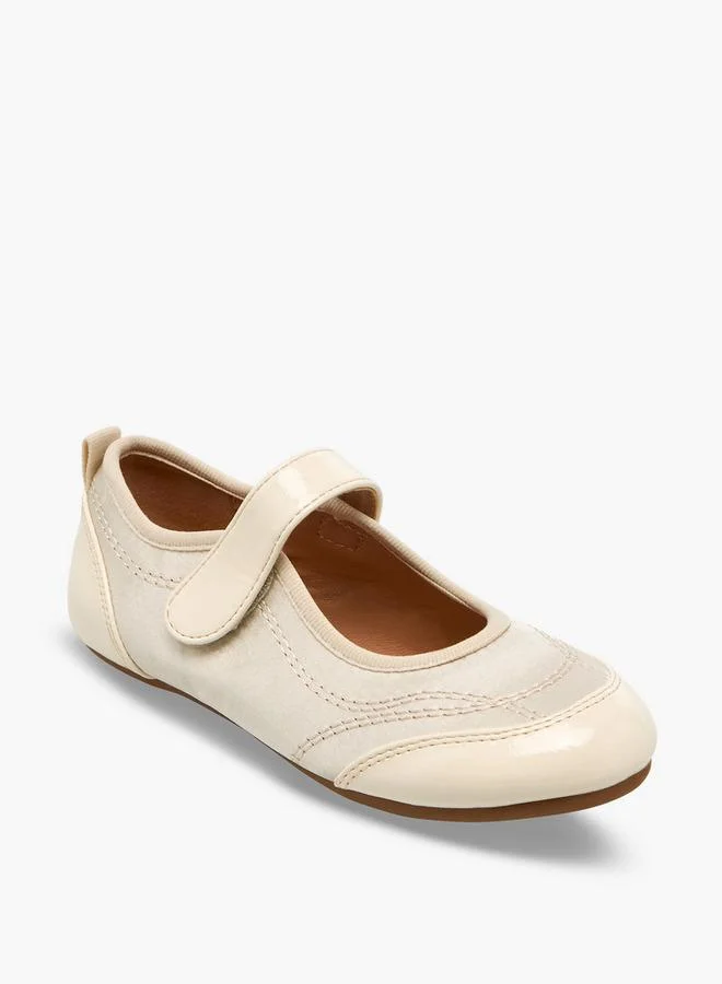 Flora Bella By Shoexpress Girls Stitch Detail School Mary Jane Shoes