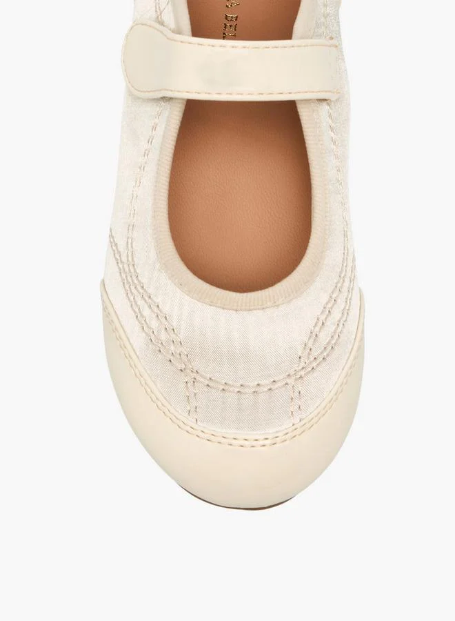 Flora Bella By Shoexpress IVORY Girls Stitch Detail School Mary Jane Shoes for Women | Best Price UAE