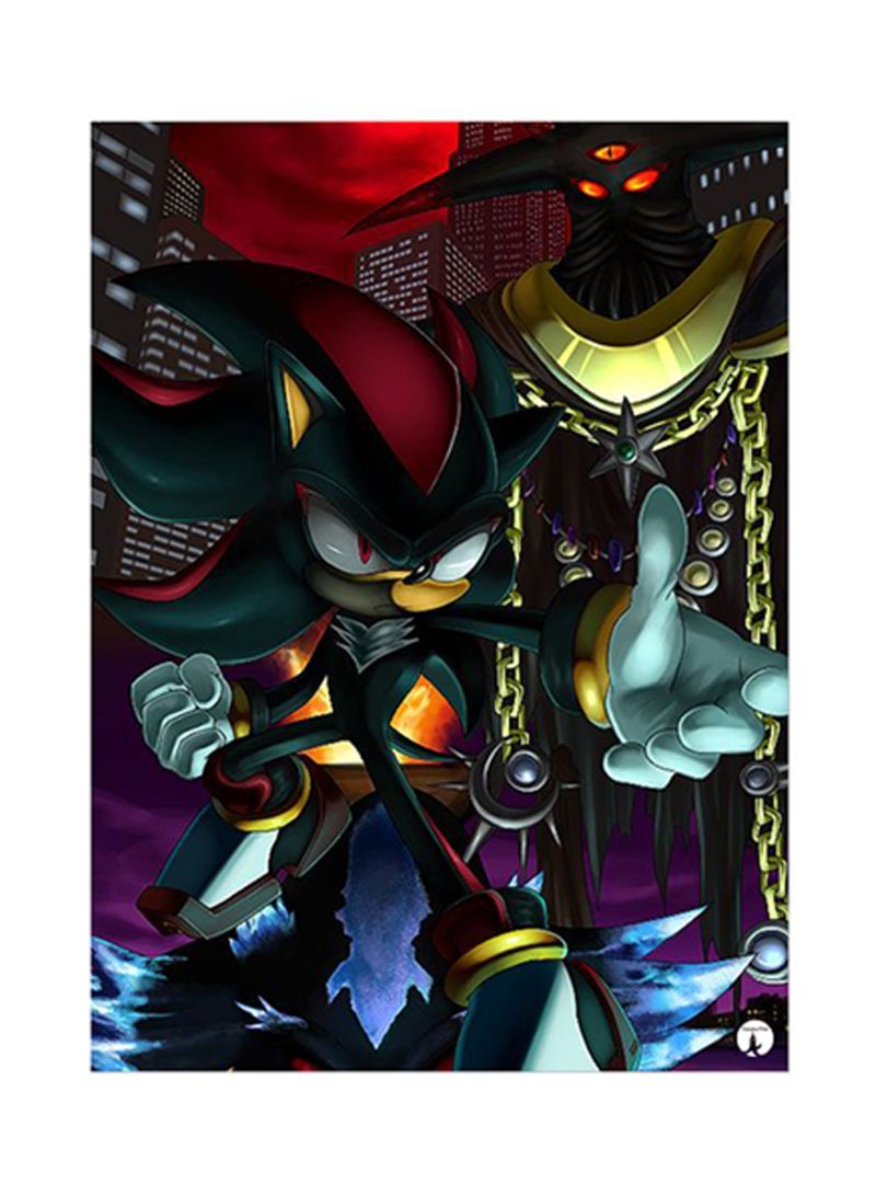 RKN Video Game Sonic Metal Plate Poster Multicolour 15x20centimeter