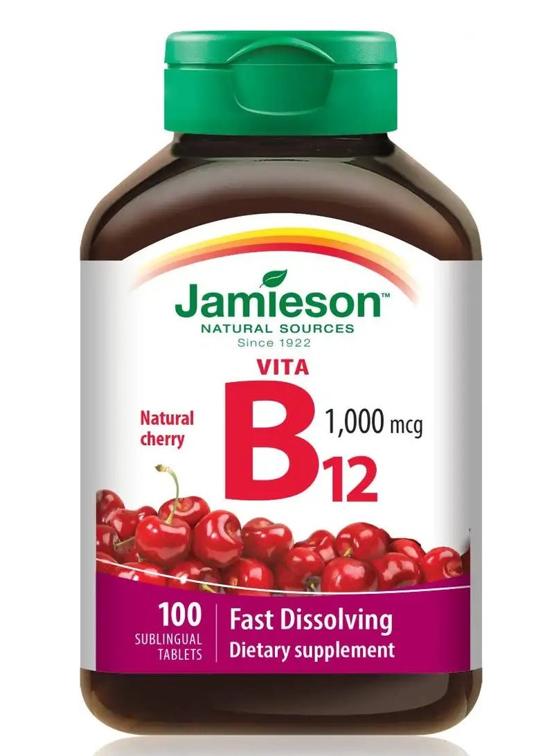 جاميسون فيتامين ب12 1000 ميكروجرام 100 قرص - Image 1