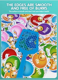 GROIC 110 PCS Sight Words Game, Literacy Learning Reading Flash Cards Toy Games with Fry Site Words and 4 Fly Swatters Set Educational Toy, Learn to Read Games for Kindergarten,Home School Kids  - Image 4