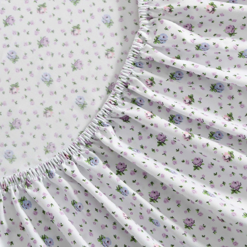 Betsey Johnson - Twin XL Sheets  Soft & Lightweight Bedding  Fade & Wrinkle Resistant (Pretty Floral Ditsy Purple  Twin XL) - Image 5