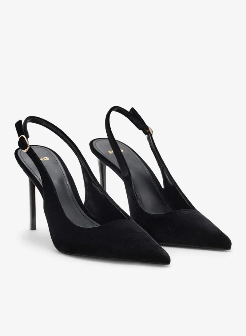 MANGO Velvet heeled shoes