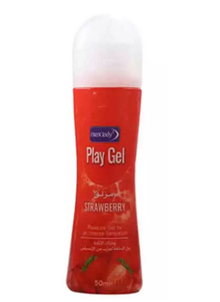 Max Lady - Play Gel Strawberry 50ml - Image 1