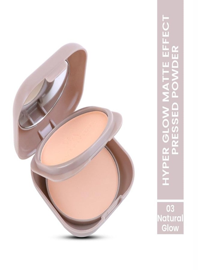 Half N Half Hyper Glow Matte Effect Pressed Powder|Hyper Glow Pressed Powder|Hyaluronic Acid & Vitamin C|SPF 30|Feathery Light Powder|Blends Effortlessly-Natural Glow - Image 2