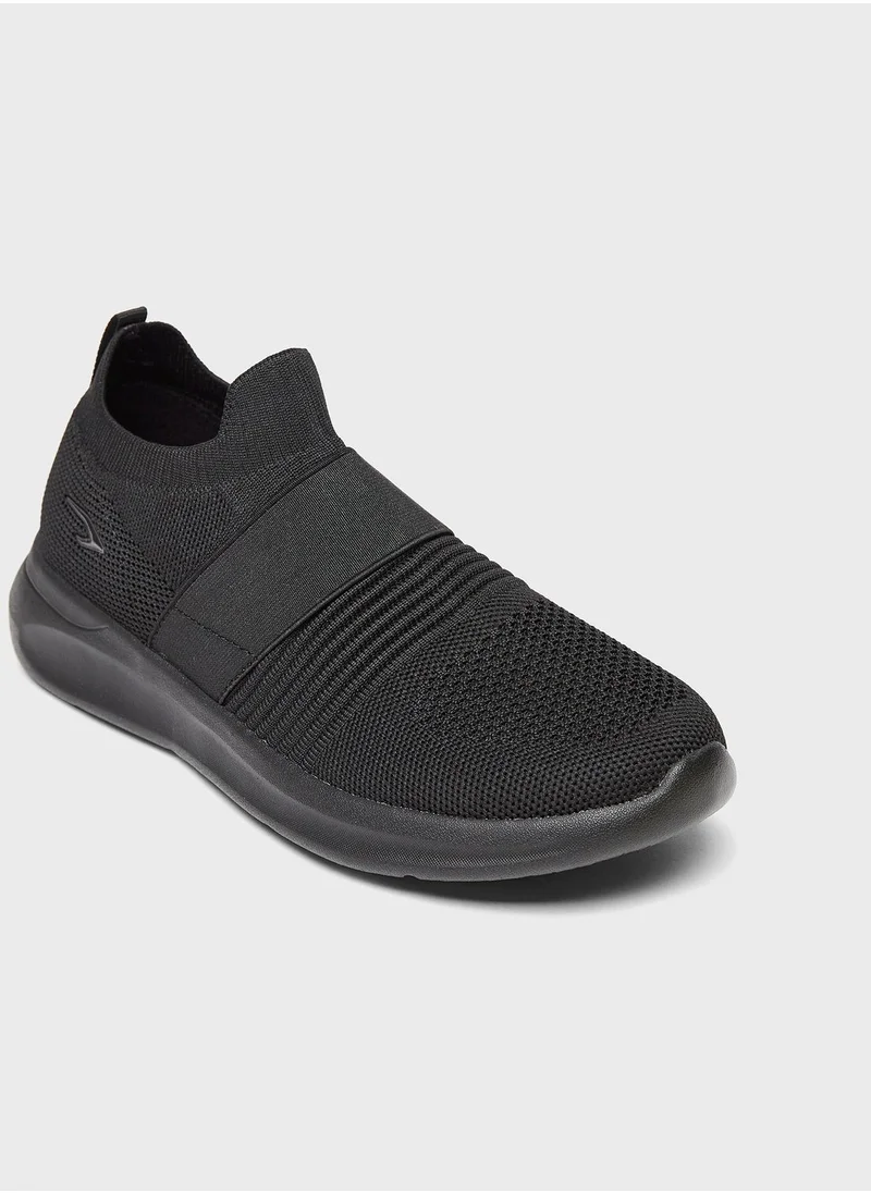 داش Wide Toe Slip Ons