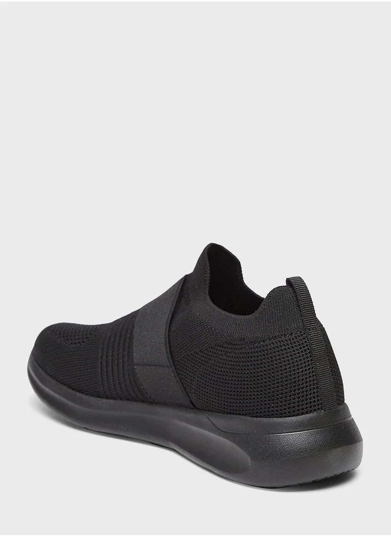 داش Wide Toe Slip Ons