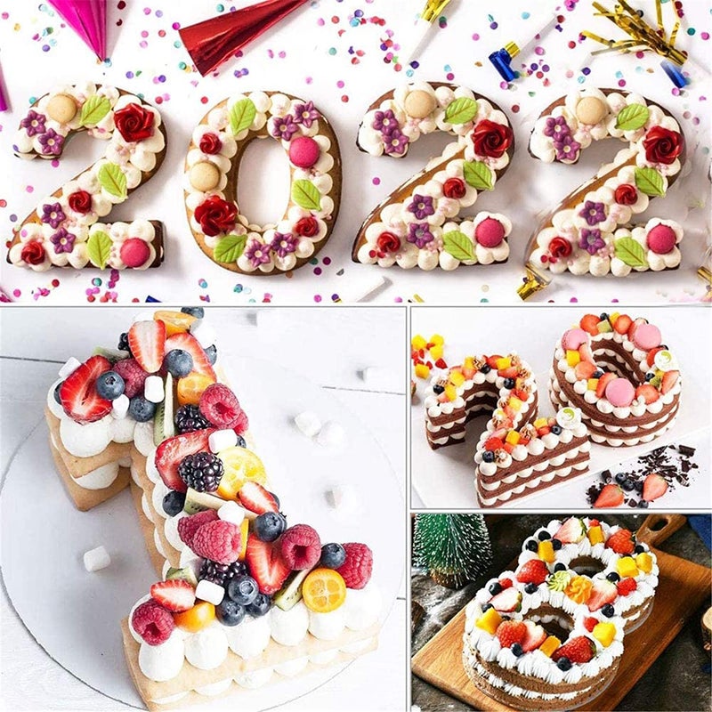 Cayanmydery Number 2 Shaped Cake Pan, DIY 3D Two-year Old Birthday Cake Pan, Aluminum Cake Mould Nonstick Baking Tools - Image 3