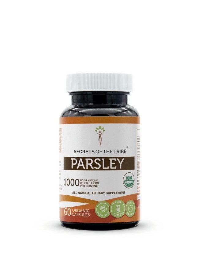 Secrets of the Tribe Secrets of the Tribe Parsley USDA Organic 60 Capsules | Made with Vegetarian Capsules and Certified Organic Parsley (Petroselinum crispum) Dried Leaf (60 Capsules) - Image 1