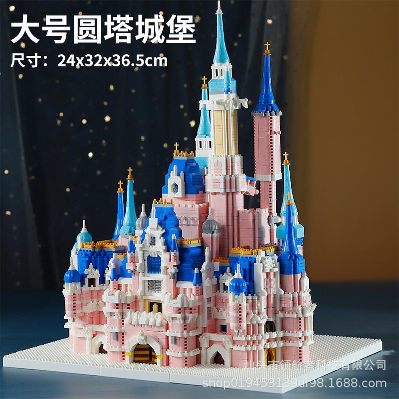 Jihui M2033 Pink Castle Children'S Building Blocks Compatible With Lego Assembled Toys Girls Girls' Gifts Batch - Image 1