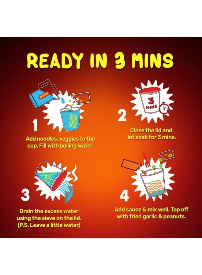 MASTER CHOW Korean 2x Spicy Instant Cup Noodles 100g - Image 4