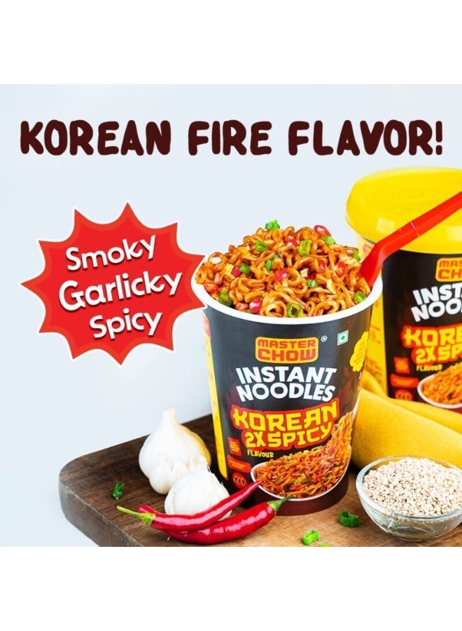 MASTER CHOW Korean 2x Spicy Instant Cup Noodles 100g - Image 3