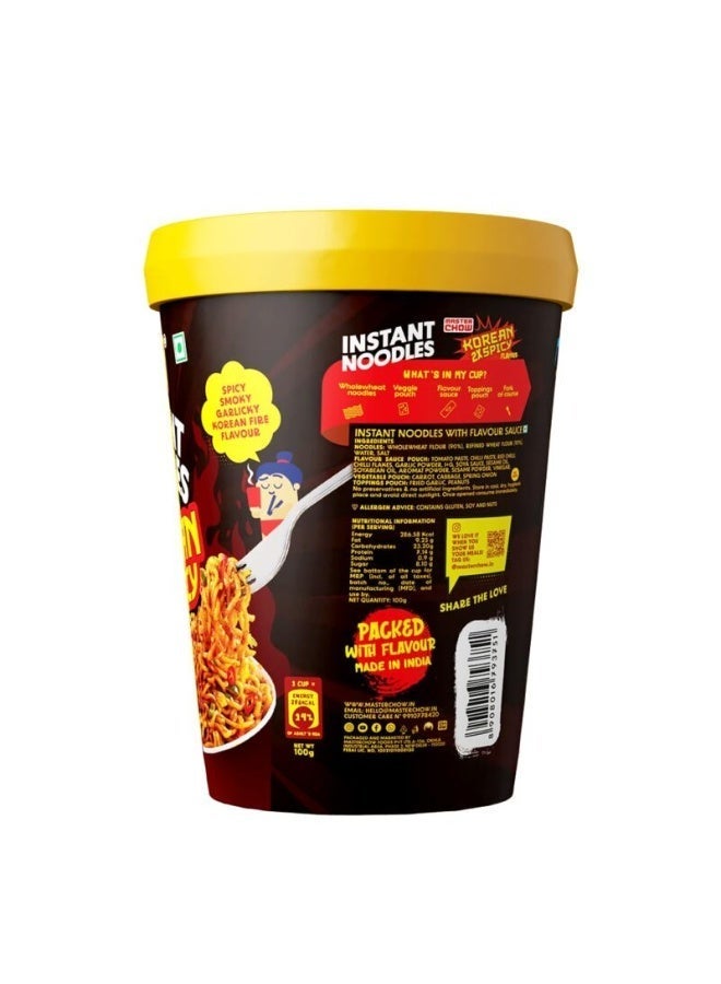 MASTER CHOW Korean 2x Spicy Instant Cup Noodles 100g - Image 2