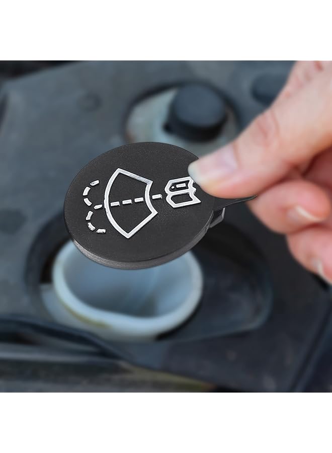 Excefore Windshield Wiper Washer Fluid Reservoir Tank Bottle Cap - Replacement For Chevrolet For Buick Lacrosse For Cadillac Cts - Pack Of 1 Black (Exact Fit) - Image 3