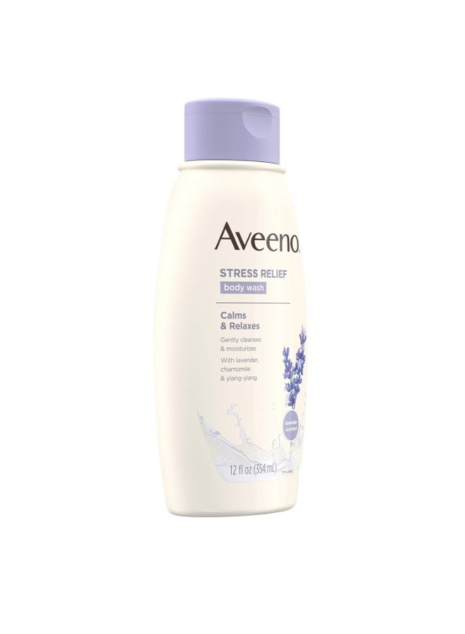 Aveeno Active Naturals Stress Relief Body Wash with Lavender, Chamomile & Ylang-Ylang, 354ML - Image 2