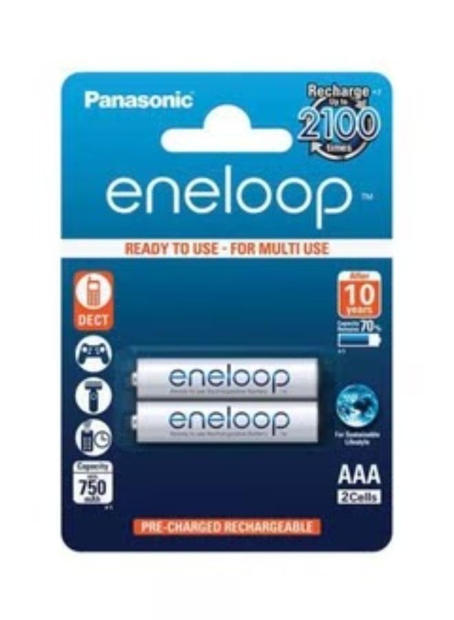 Panasonic 2-Piece Eneloop AAA Batteries White - Image 2