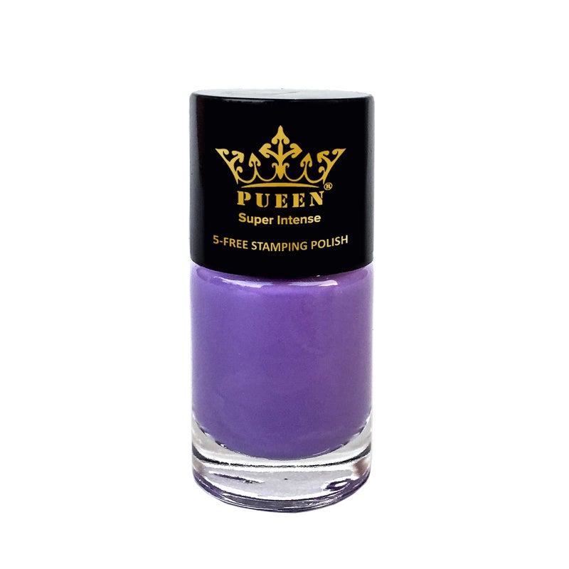 PUEEN Super Intense Nail Polish For Nail Stamping Big 5FREE Formula Nail Color Lacquer 812 Charmed LilacBH000516 - Image 3