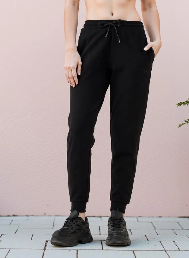 Kappa Kappa Logo Detail Joggers with Drawstring Closure