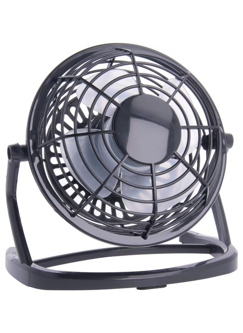 Generic Portable Mini USB Desk Fan – Quiet Cooling Fan for Computer & Office – Black  - Image 1
