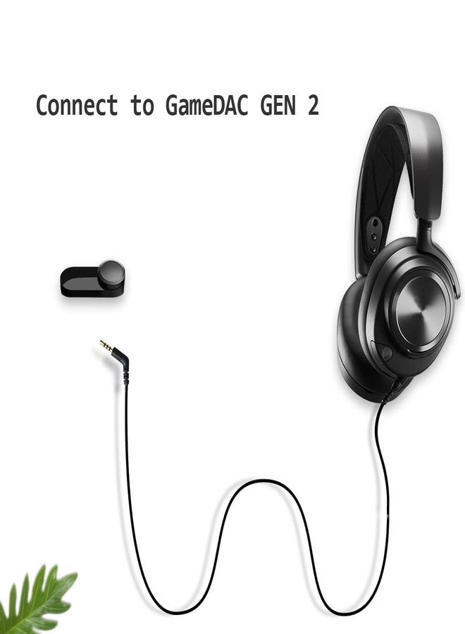 MJKOR Replacement Audio Cable Cord Compatible with SteelSeries Arctis Nova 7, Arctis Nova Pro Gaming Headset (Audio Cable, Black) - Image 3