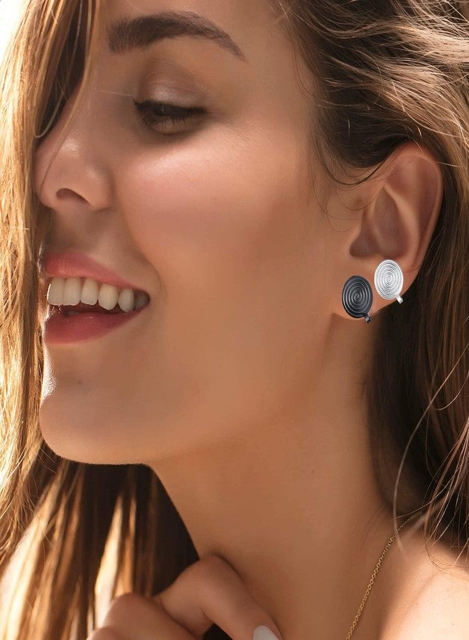 FLYUN Pressure Earrings for Keloids, Acupressure Compression Clip-on Spiral Non-pierced Earrings for Women - Image 2