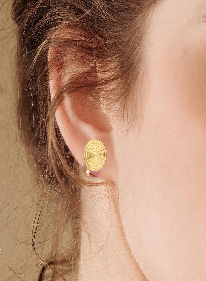 FLYUN Pressure Earrings for Keloids, Acupressure Compression Clip-on Spiral Non-pierced Earrings for Women - Image 3