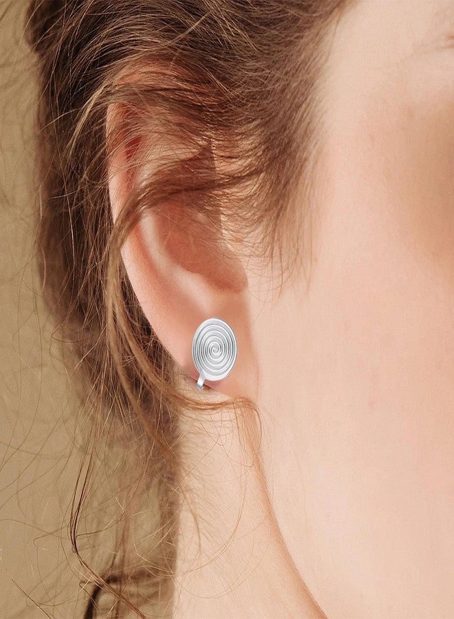 FLYUN Pressure Earrings for Keloids, Acupressure Compression Clip-on Spiral Non-pierced Earrings for Women - Image 5
