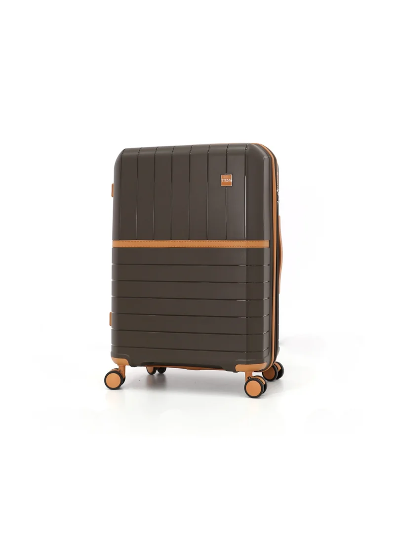 تيتان TITAN Double Spinner Luggage with Digital Lock for All Tastes L 28-M 24-S 20 Coffee