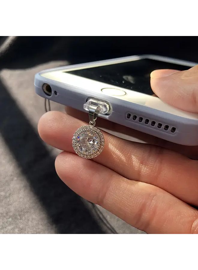 Golden Zirconia Sun Phone Dust Plug Protects Charging Port For Type C - Image 4