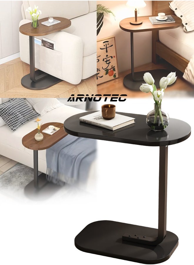 ARNOTEC - Modern End Tables C Shape Side Table Small Coffee Table Corner Table Modern Minimalist Designer Removable Sofa Side Table Bedside Table household side table - Image 1