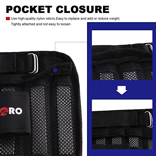 LEKÄRO Adjustable Ankle Weights, Leg Wrist Weights, Removable Leg Weights for Men Women Fitness, Walking, Jogging, Workout, 1Pair 2 Pack (Max 11 LBS) - Image 5